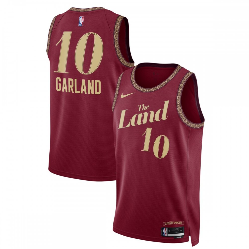 Darius Garland Cleveland Cavaliers Unisex 2023/24 Swingman Jersey - Wine - City Edition-Pro Kit Vault | Brand New 26/27 Sports Jerseys